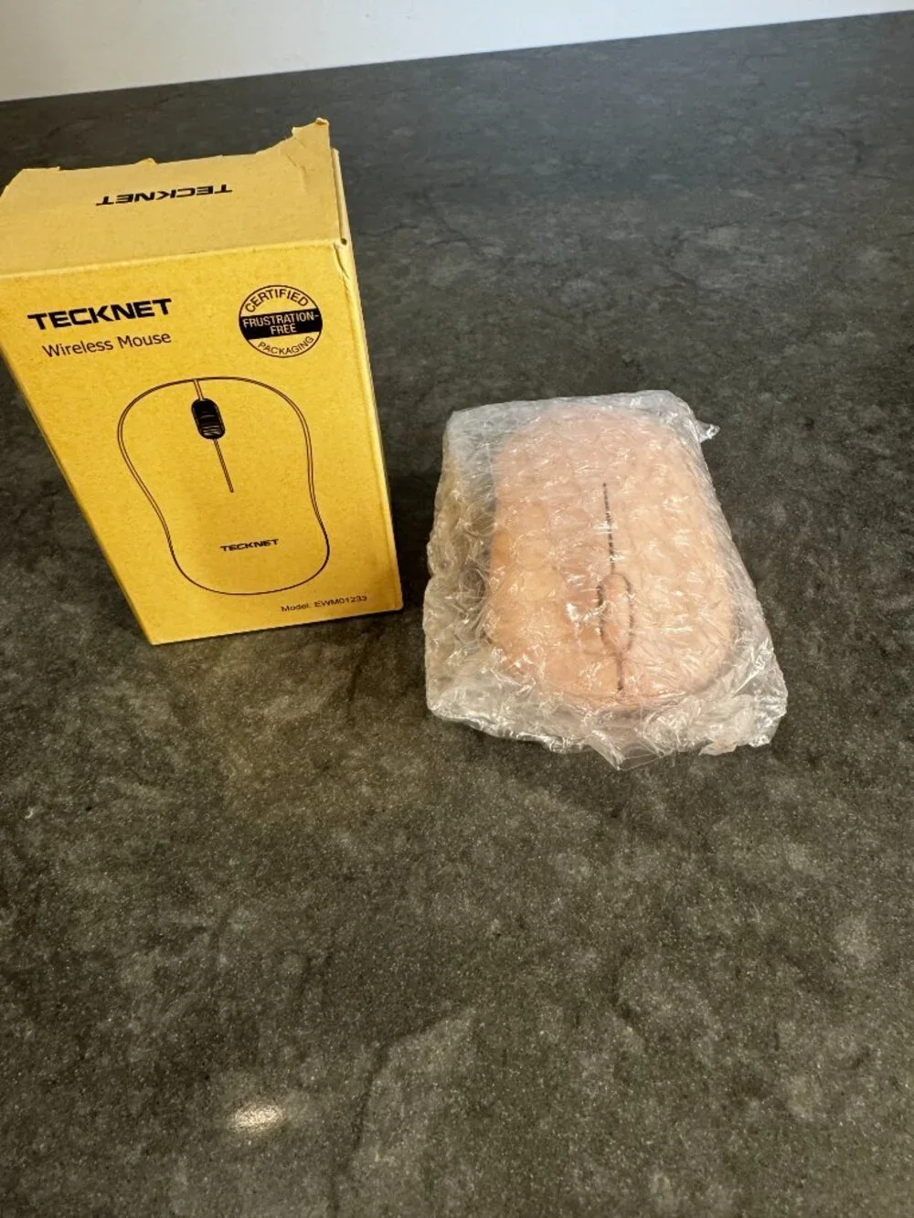 TECKNET Pink Silent Wireless Mouse for Laptop 2.4G Portable EWM01233 NIB